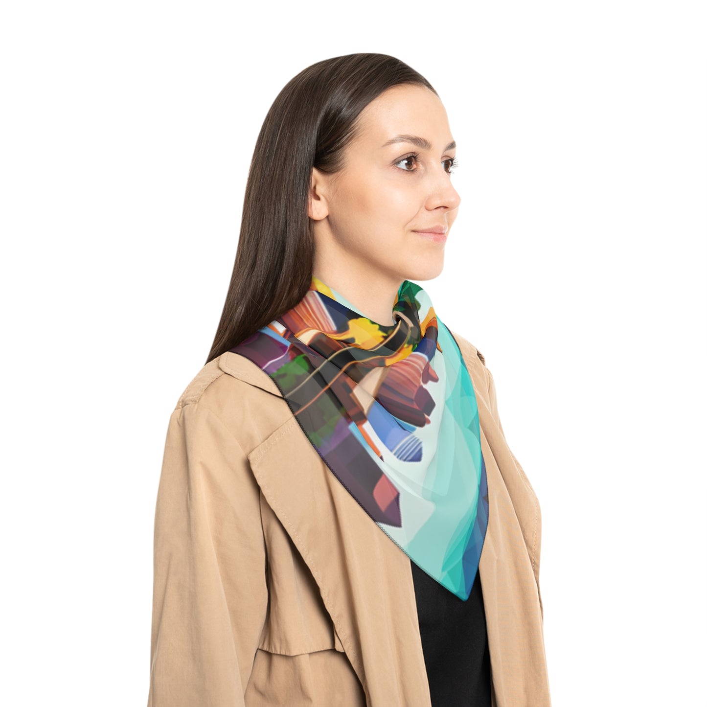 Dallas Texas Reflections Poly Scarf