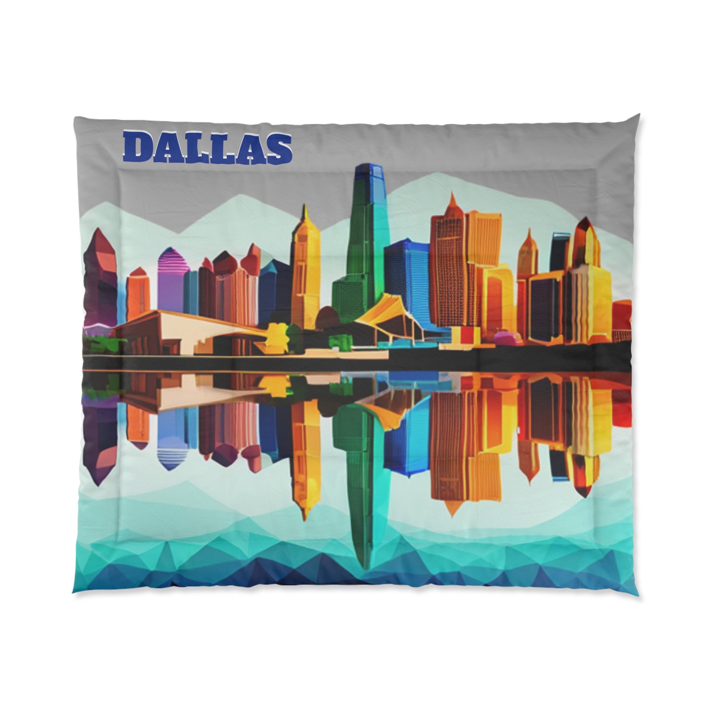 Dallas Texas Reflections Lightweight Comforter