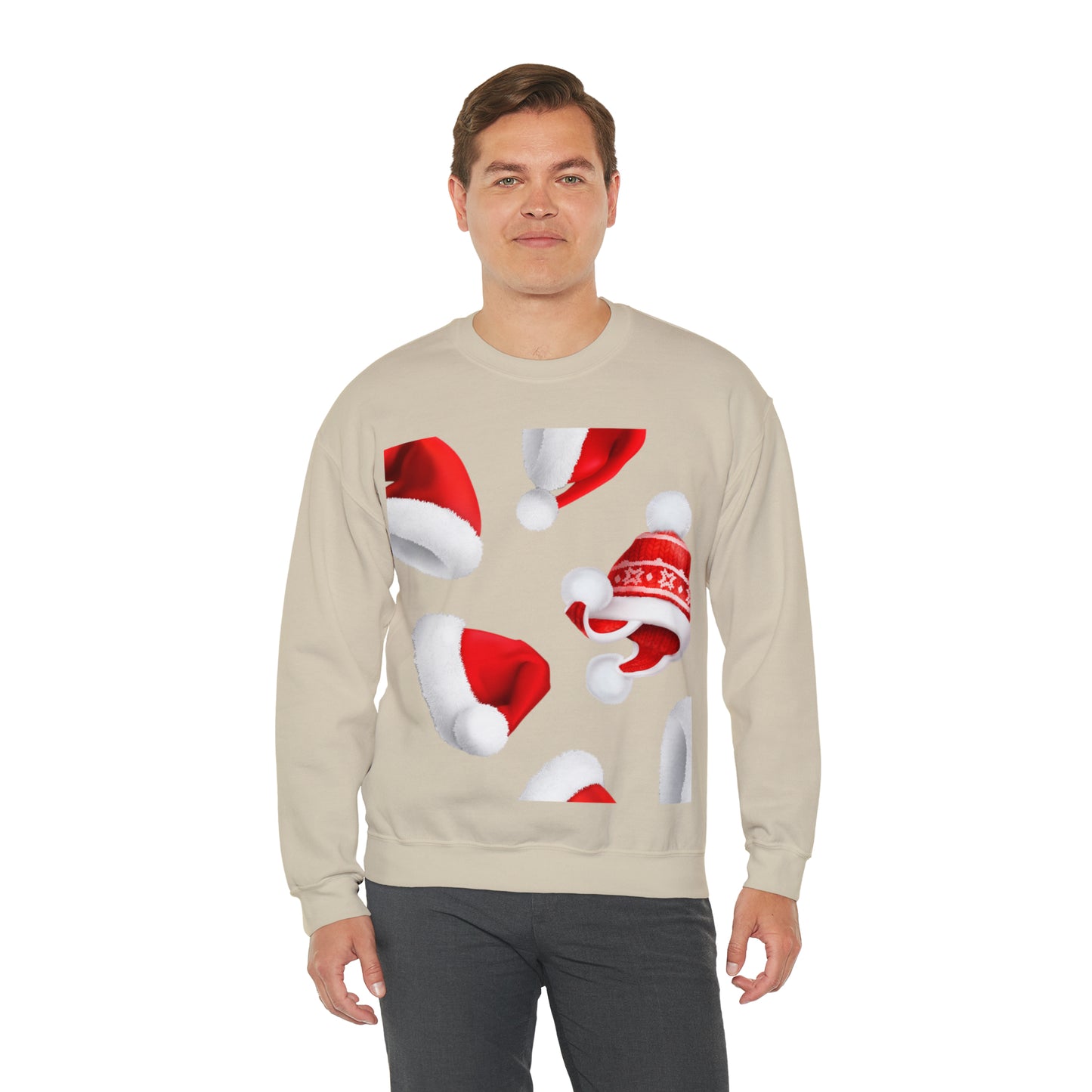 Santa Hat Christmas Holiday Sweatshirt