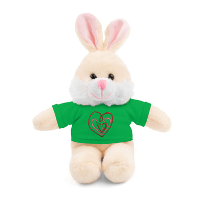 Hearts Intertwined Stuffed Animals with Tee