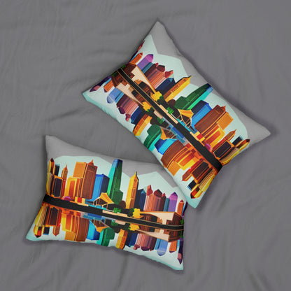 Dallas Texas Reflections Lumbar Pillow