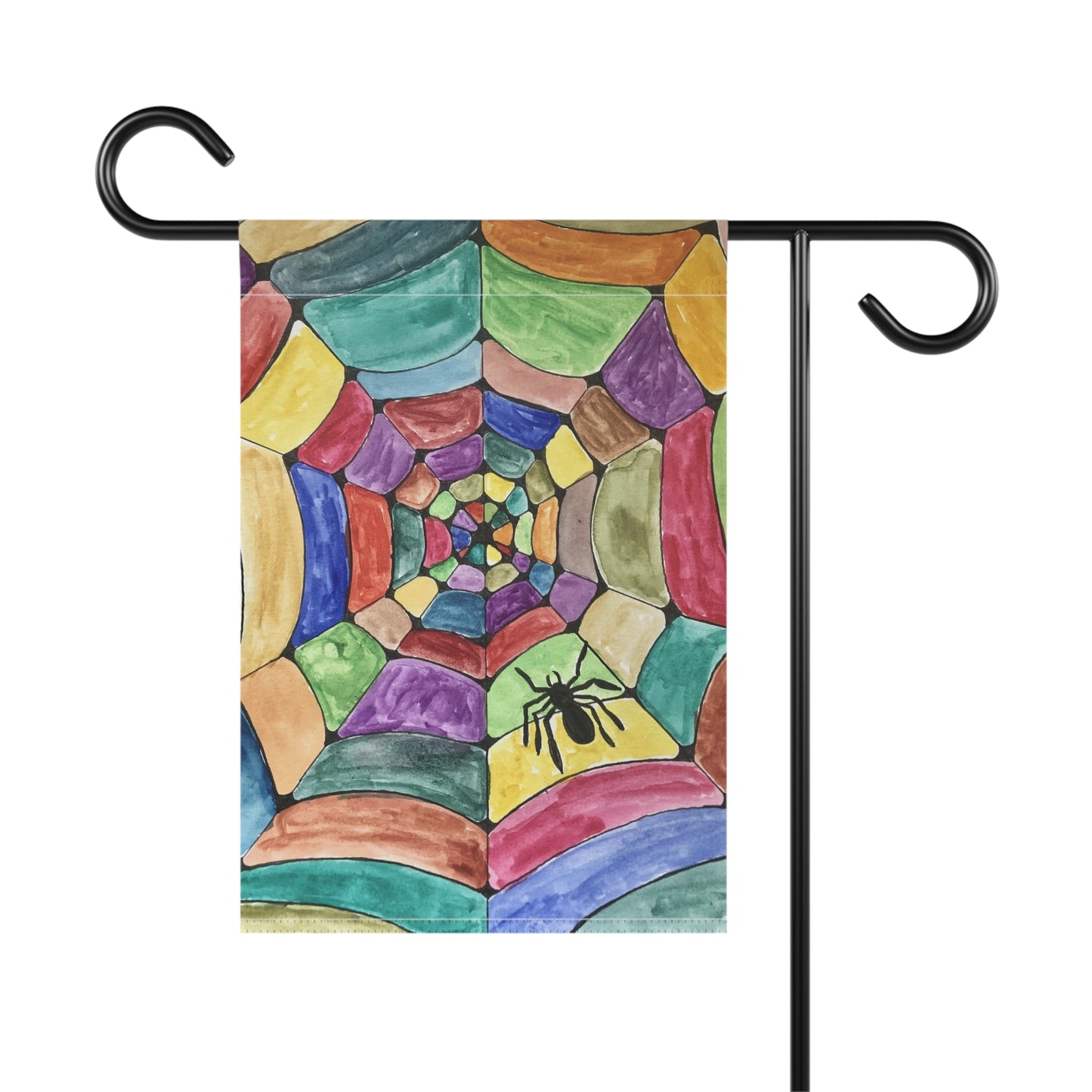 Halloween Colorized Spider Web Garden & House Banner