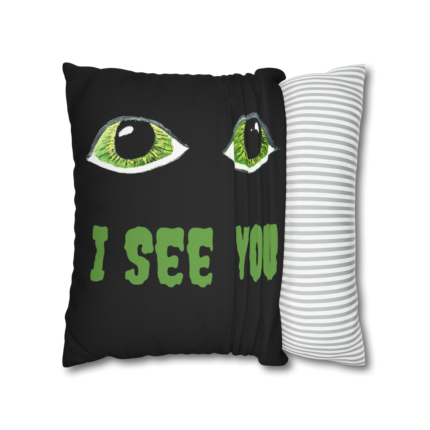 Halloween Spooky Eyes Square Pillow Case