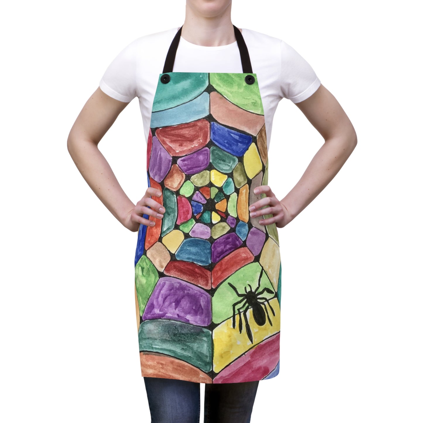 Halloween Colorized Spider Web Apron