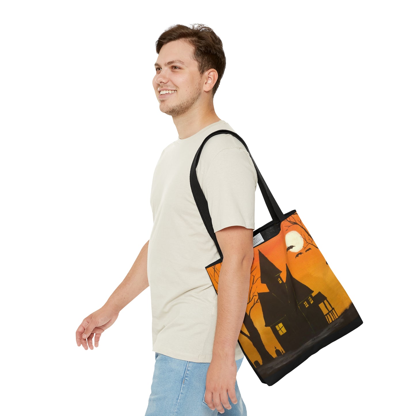 Halloween Spooky House Tote Bag