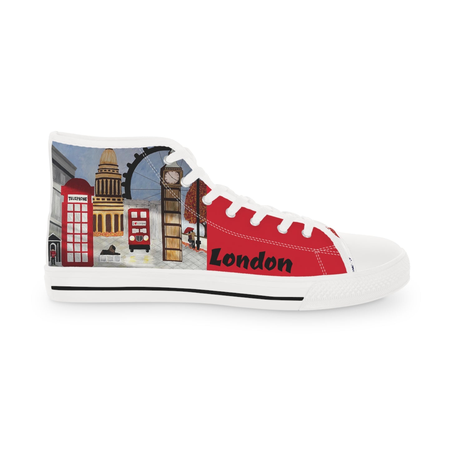 I Love London Men's High Top Sneakers