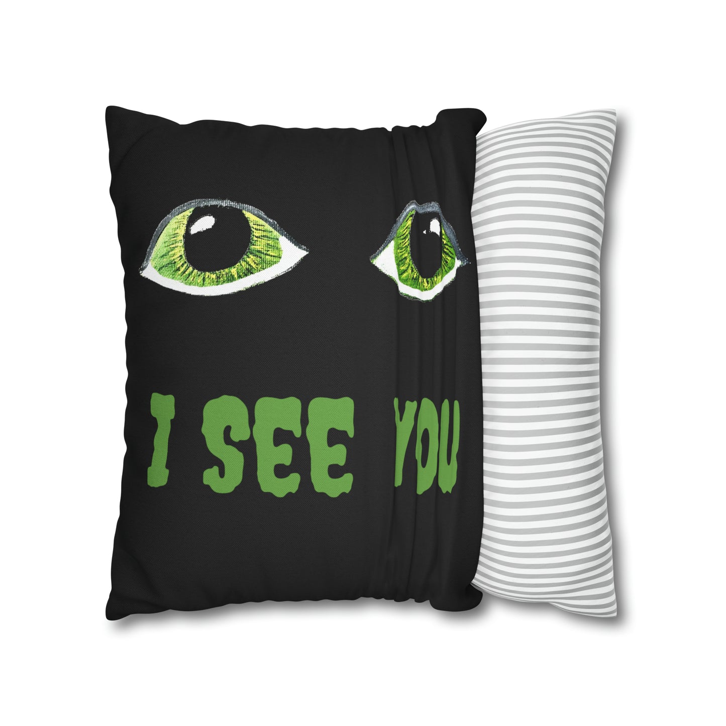 Halloween Spooky Eyes Square Pillow Case