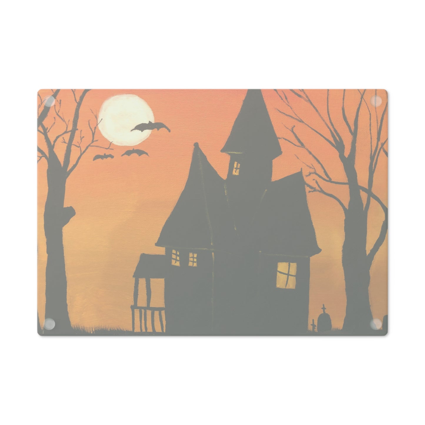 Halloween Spooky House Cutting Board