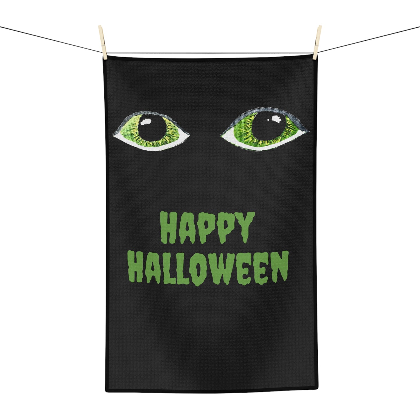 Halloween Spooky Eyes Soft Tea Towel