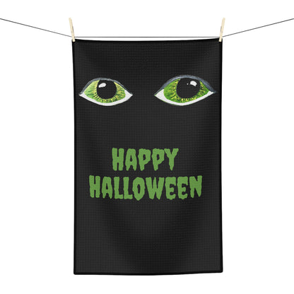 Halloween Spooky Eyes Soft Tea Towel