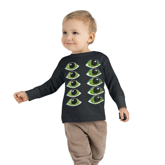 Halloween Spooky Eyes Toddler Long Sleeve Tee Costume