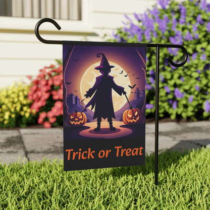 Halloween Witch Trick or Treat Welcome Garden & House Banner