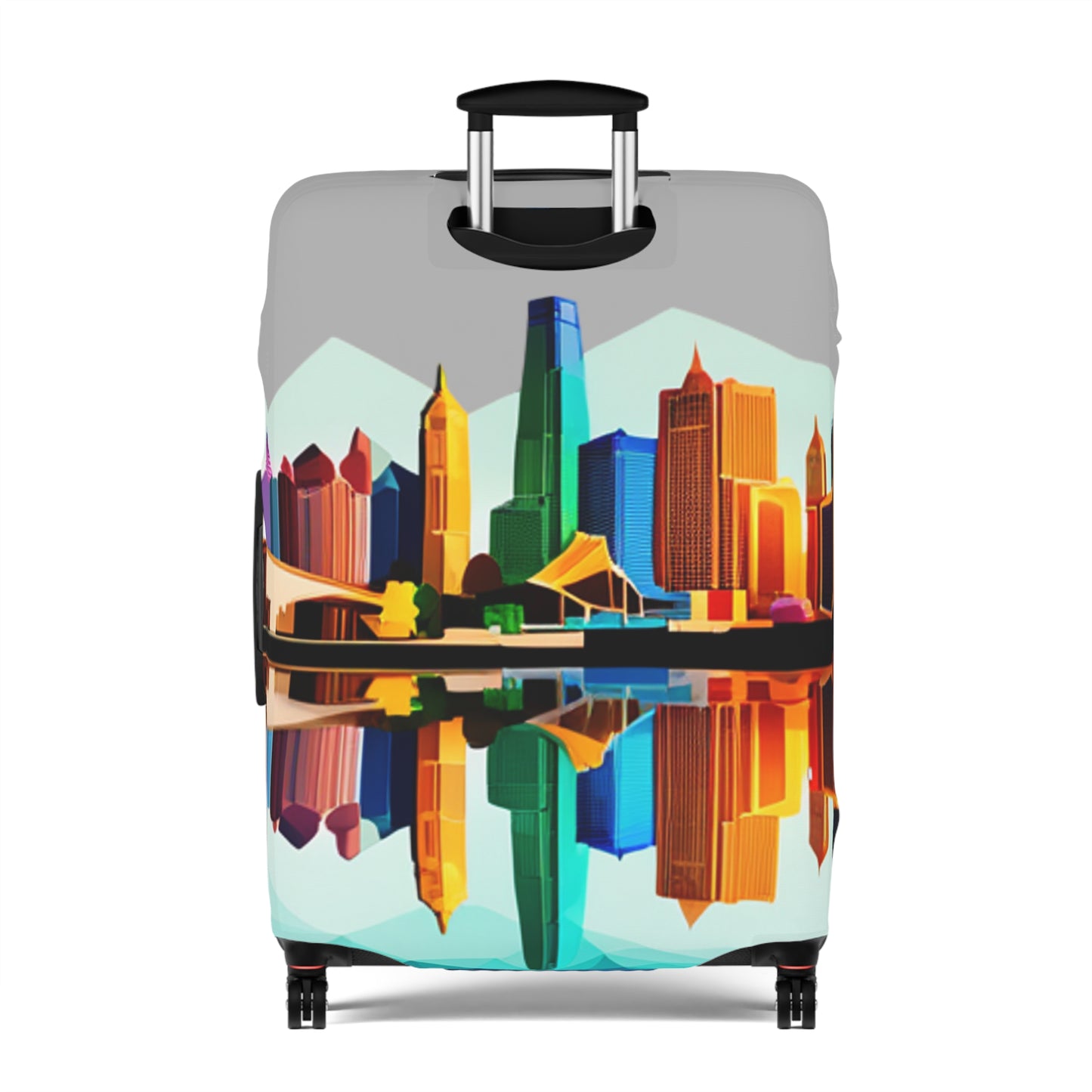 Dallas Texas Reflections Luggage Cover