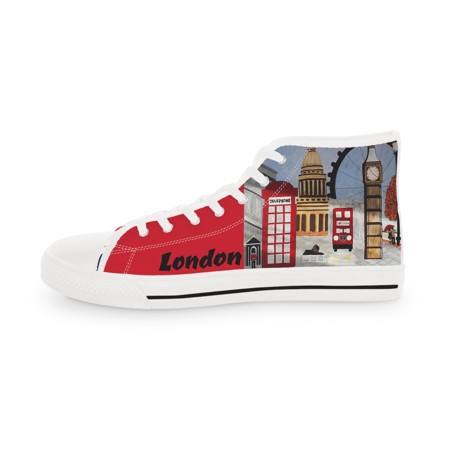 I Love London Men's High Top Sneakers