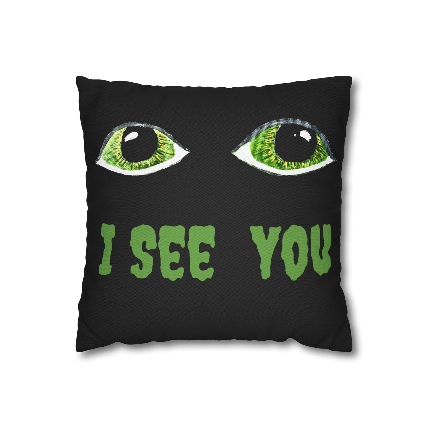 Halloween Spooky Eyes Square Pillow Case