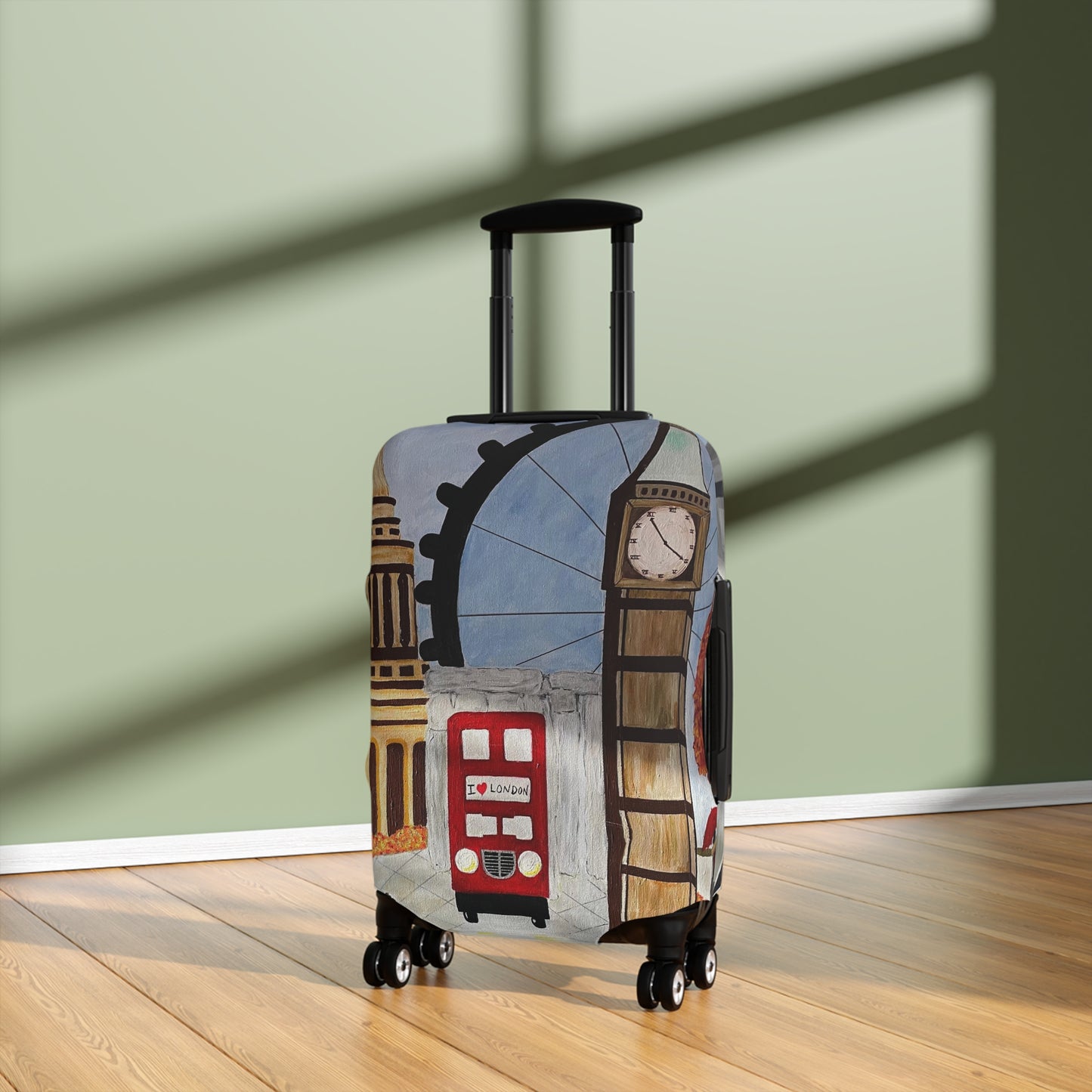 I Love London Luggage Cover