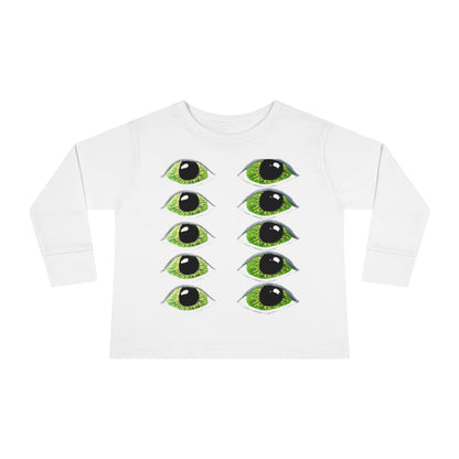 Halloween Spooky Eyes Toddler Long Sleeve Tee Costume