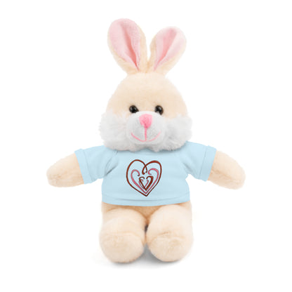 Hearts Intertwined Stuffed Animals with Tee