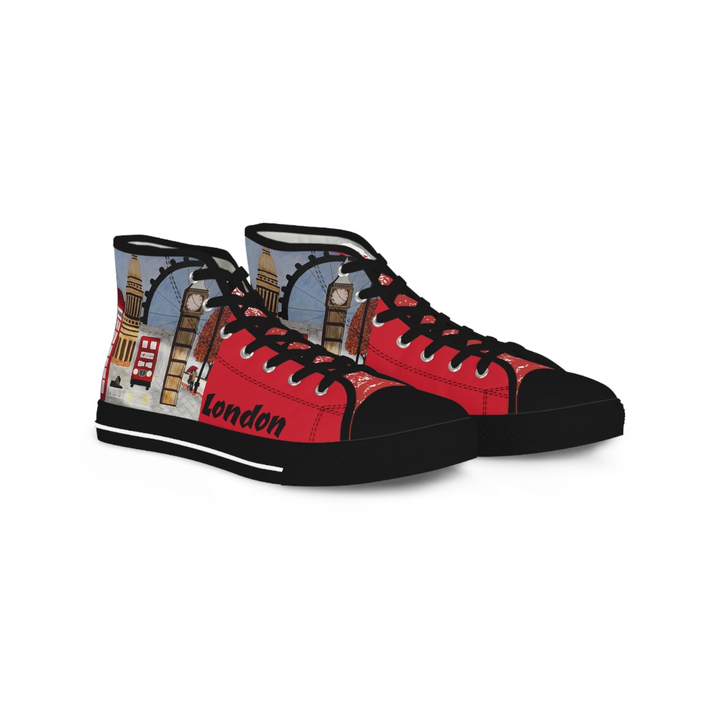 I Love London Men's High Top Sneakers