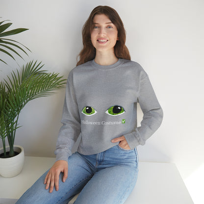 Halloween Spooky Eyes Unisex Heavy Crewneck Sweatshirt