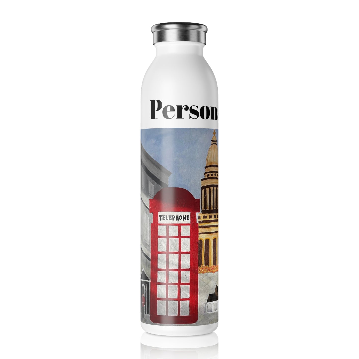 I Love London Slim Water Bottle (20oz)