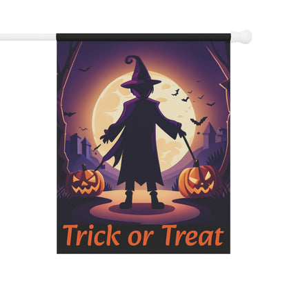 Halloween Witch Trick or Treat Welcome Garden & House Banner