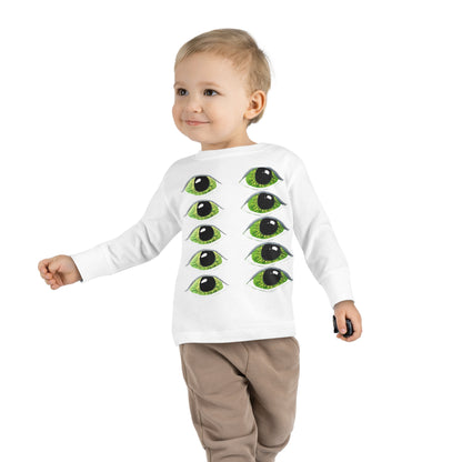 Halloween Spooky Eyes Toddler Long Sleeve Tee Costume