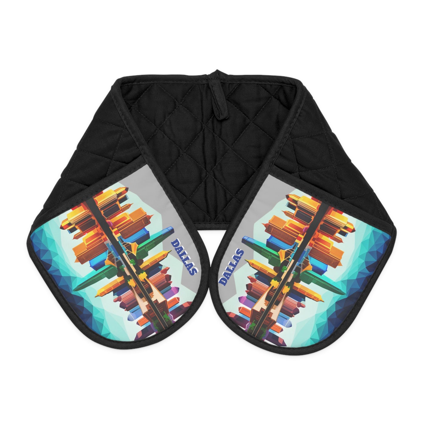 Dallas Texas Reflections Oven Mitts