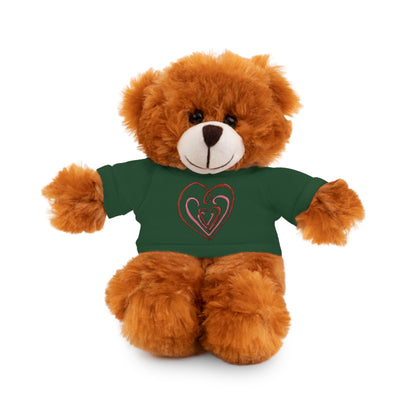 Hearts Intertwined Stuffed Animals with Tee