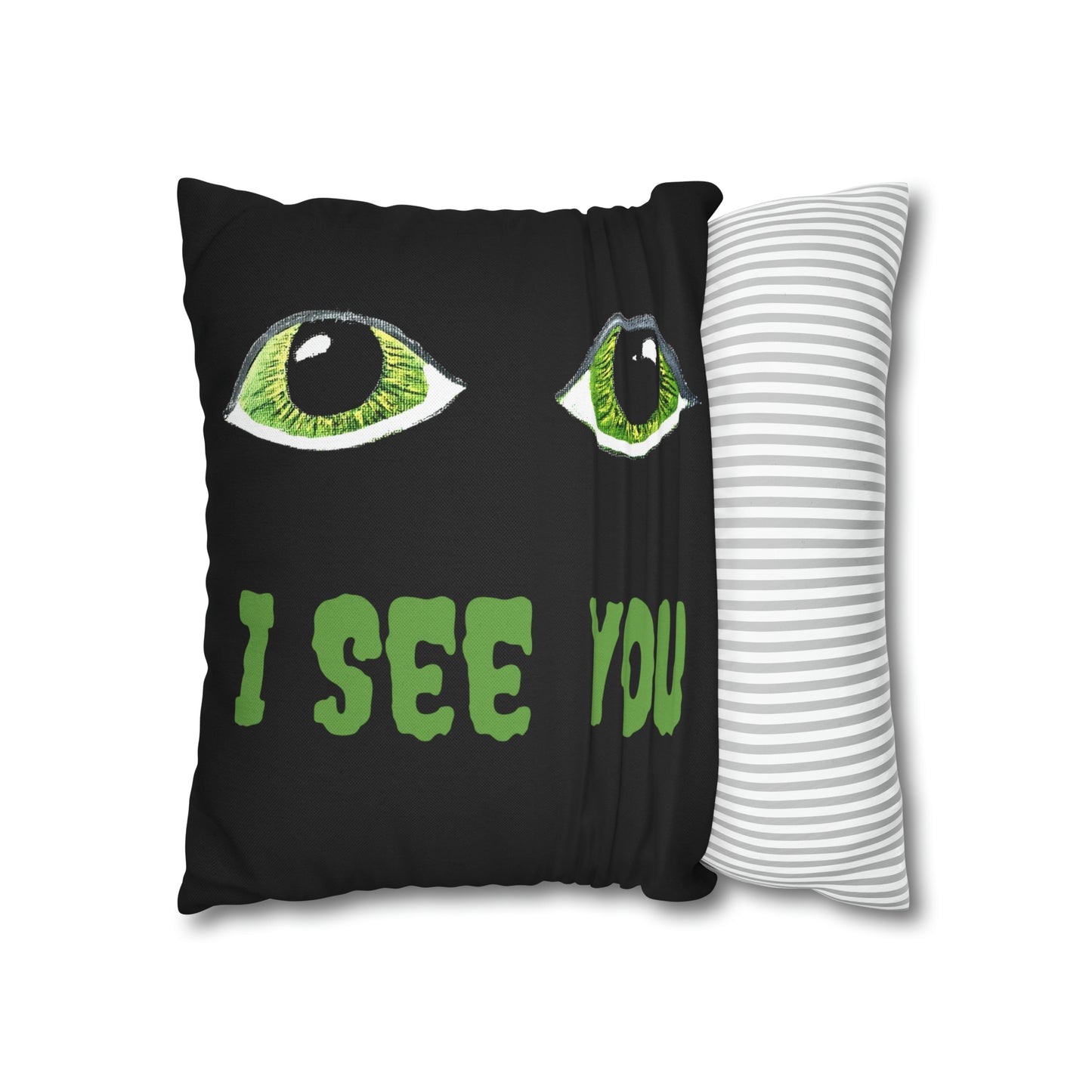 Halloween Spooky Eyes Square Pillow Case