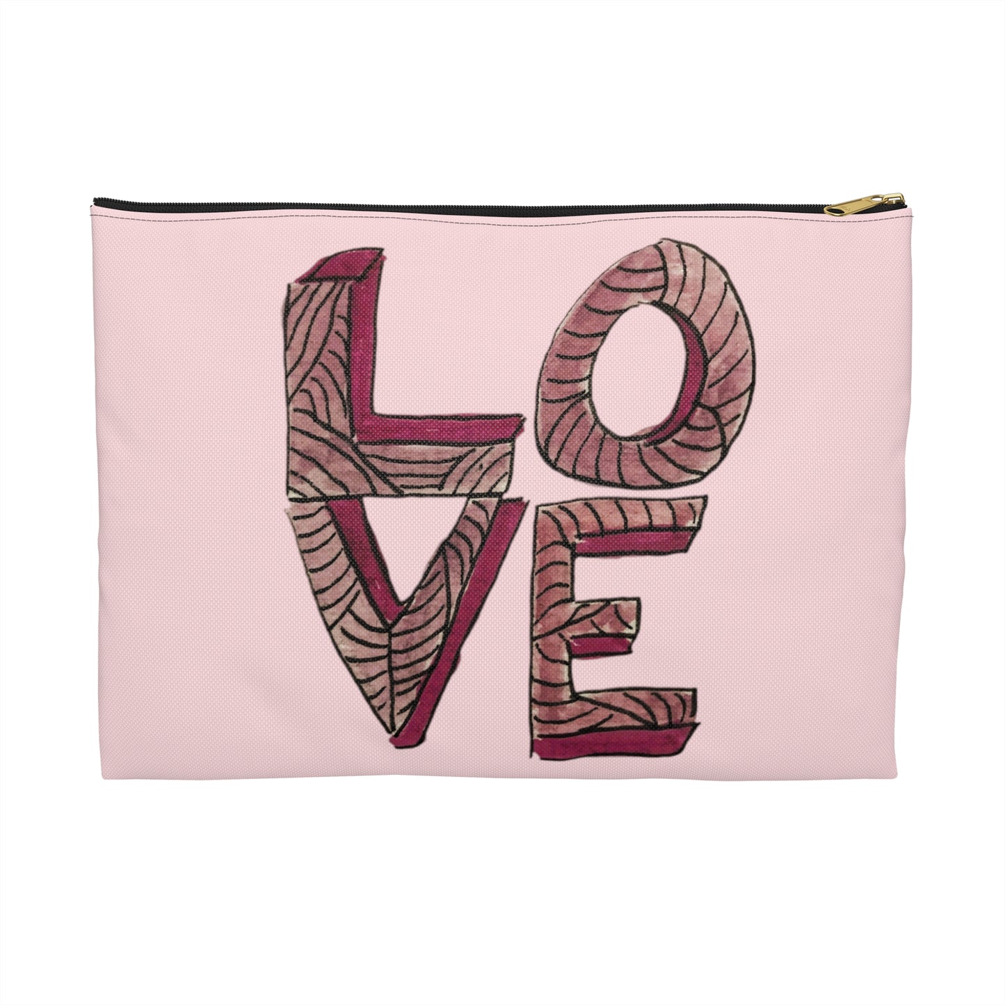 Stacked LOVE Accessory Pouch