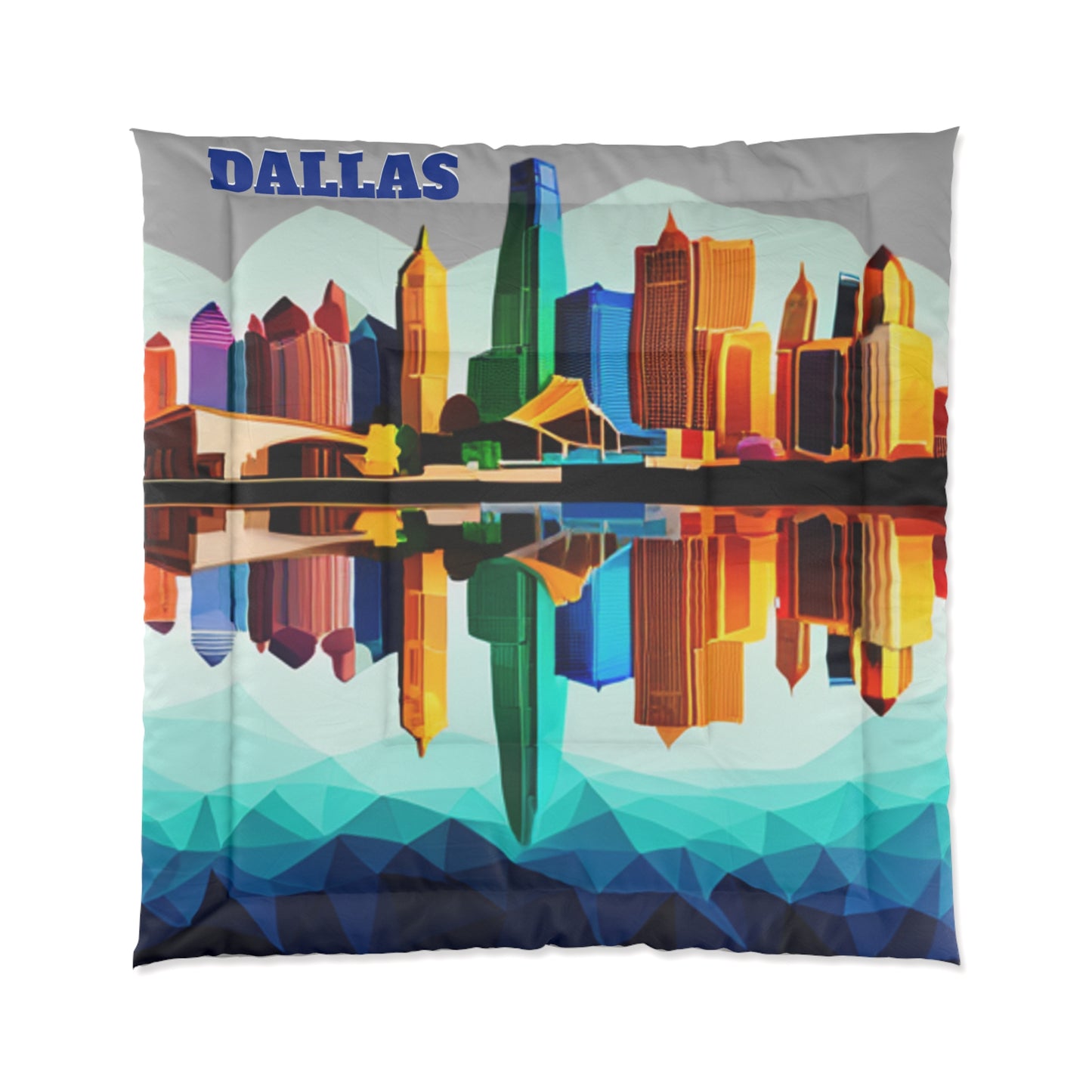 Dallas Texas Reflections Lightweight Comforter