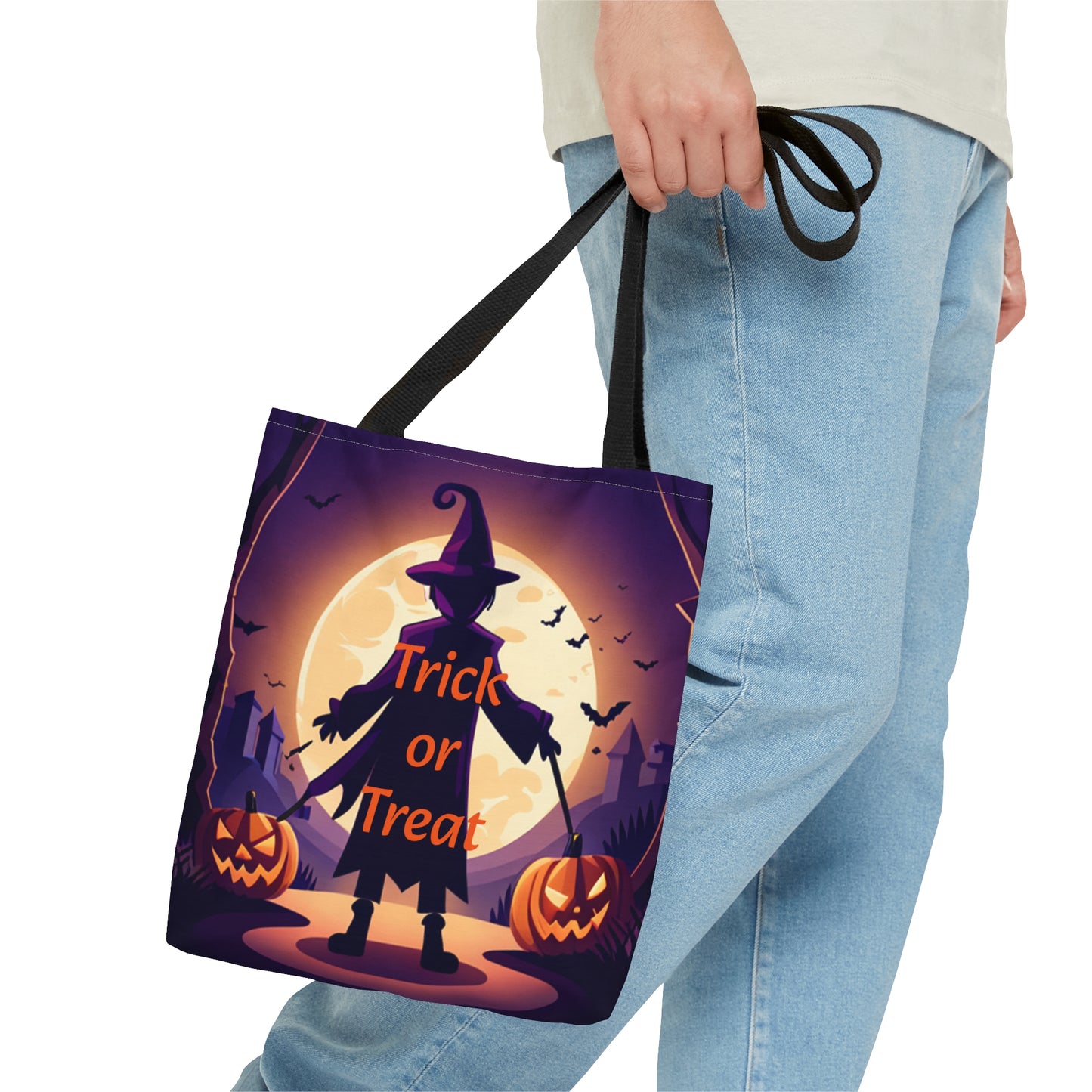 Halloween Witch Trick or Treat Tote Bag