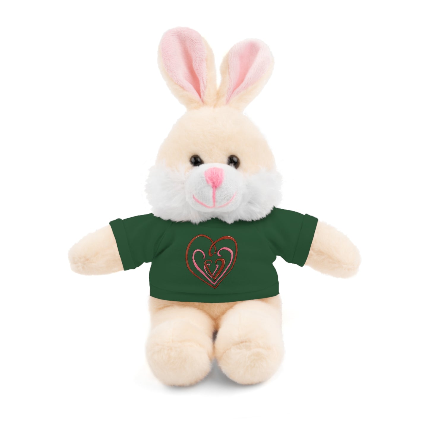 Hearts Intertwined Stuffed Animals with Tee