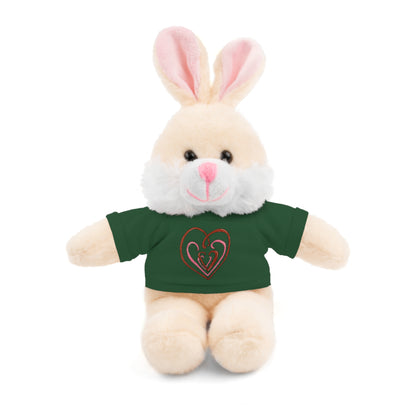 Hearts Intertwined Stuffed Animals with Tee