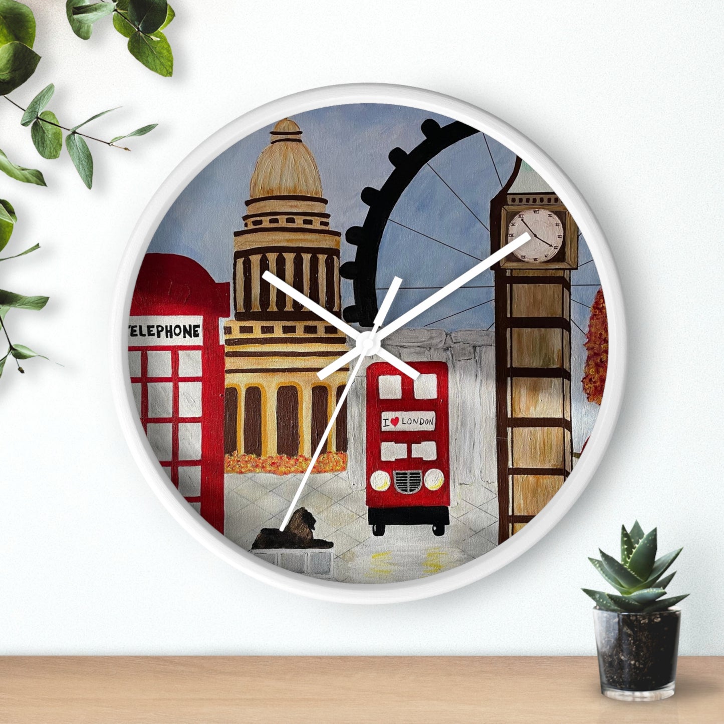 I Love London Wall Clock