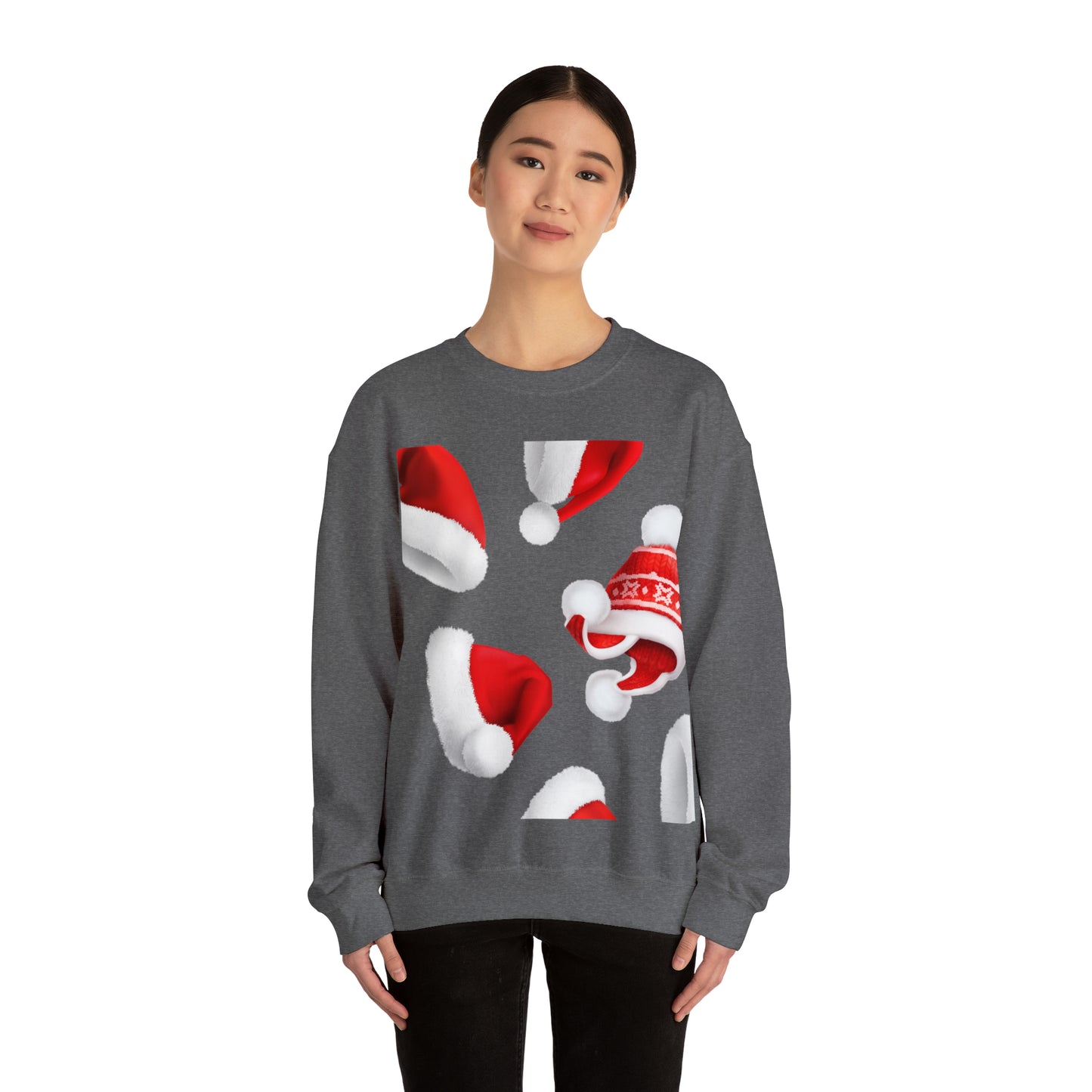 Santa Hat Christmas Holiday Sweatshirt