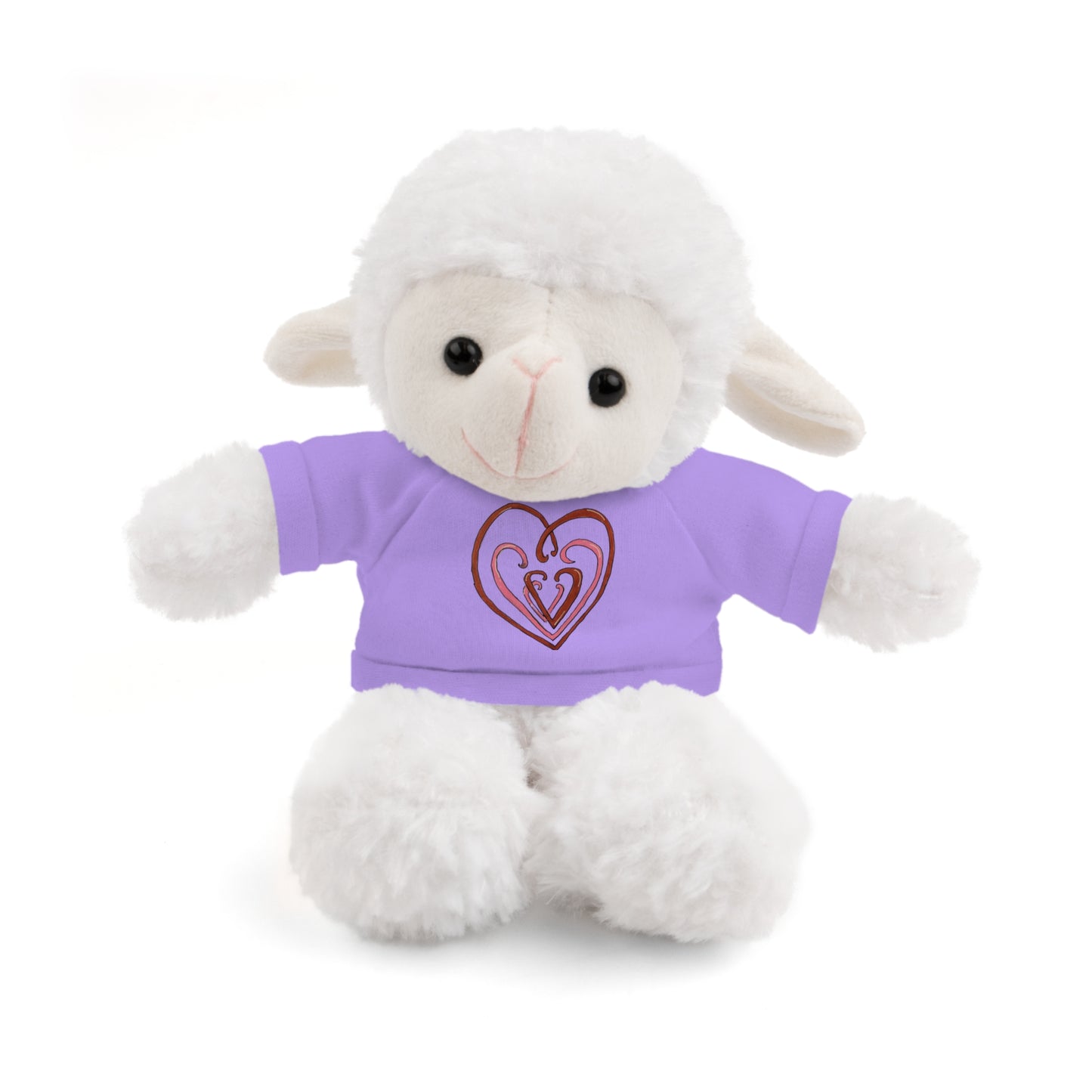 Hearts Intertwined Stuffed Animals with Tee