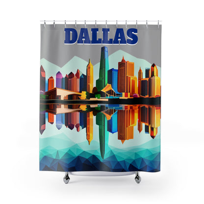 Dallas Texas Reflections Shower Curtain