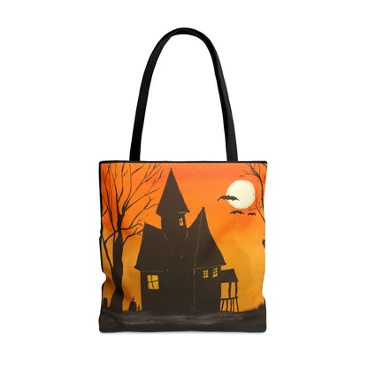 Halloween Spooky House Tote Bag