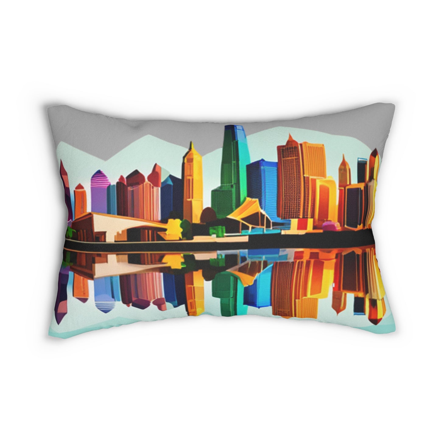 Dallas Texas Reflections Lumbar Pillow