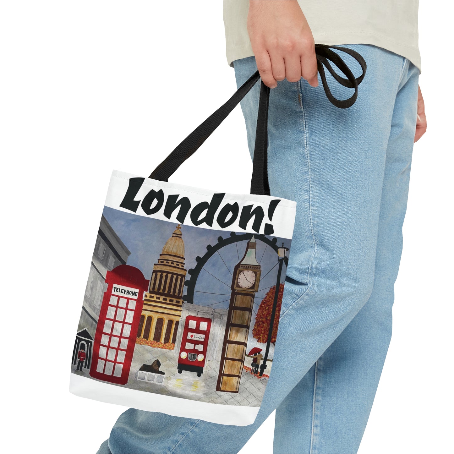 I love London Tote (White)