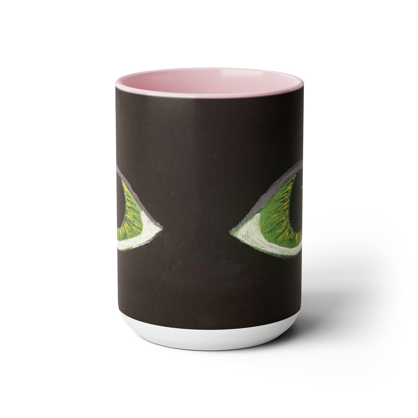 Halloween Spooky Eyes Two-Tone Coffee Mugs, 15oz