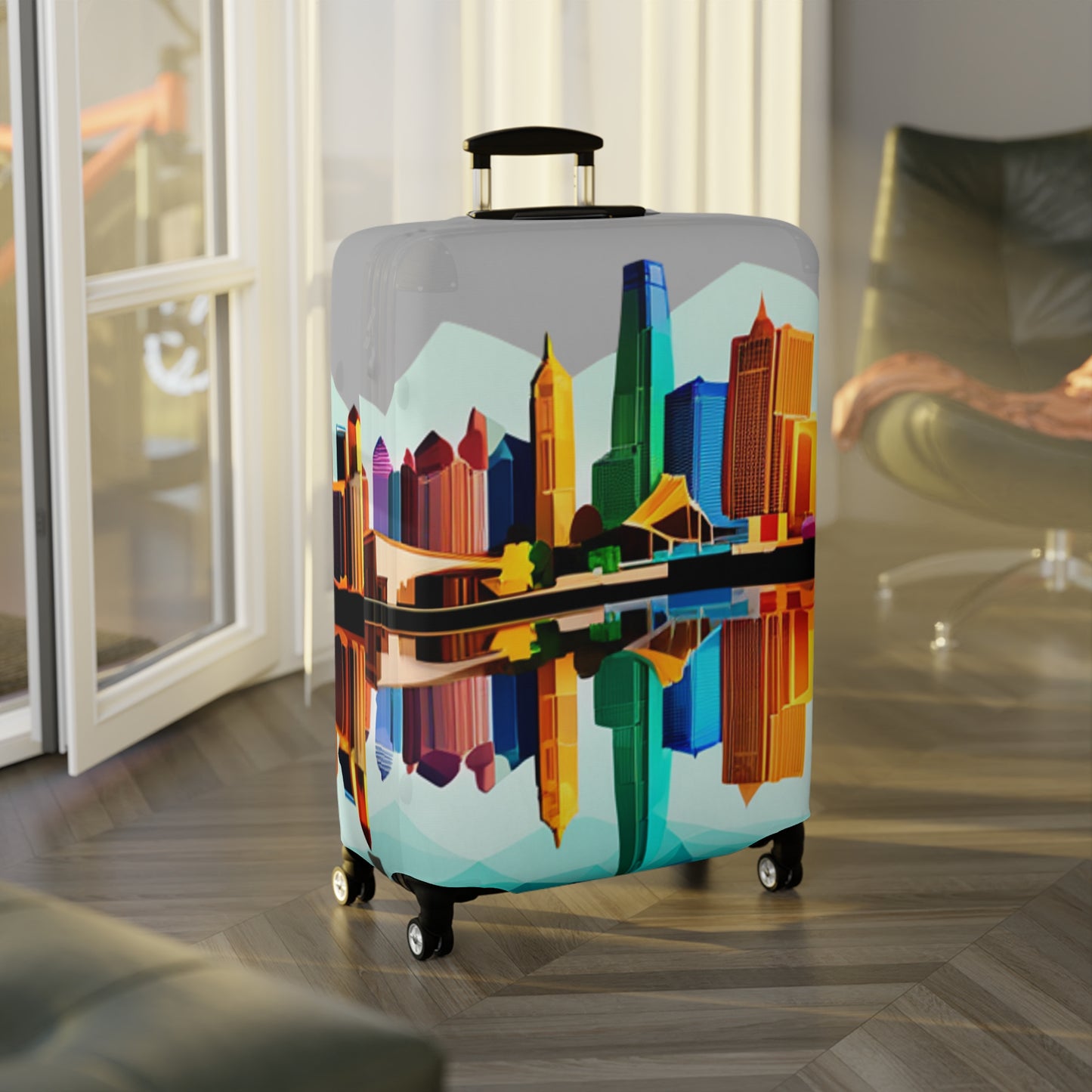 Dallas Texas Reflections Luggage Cover