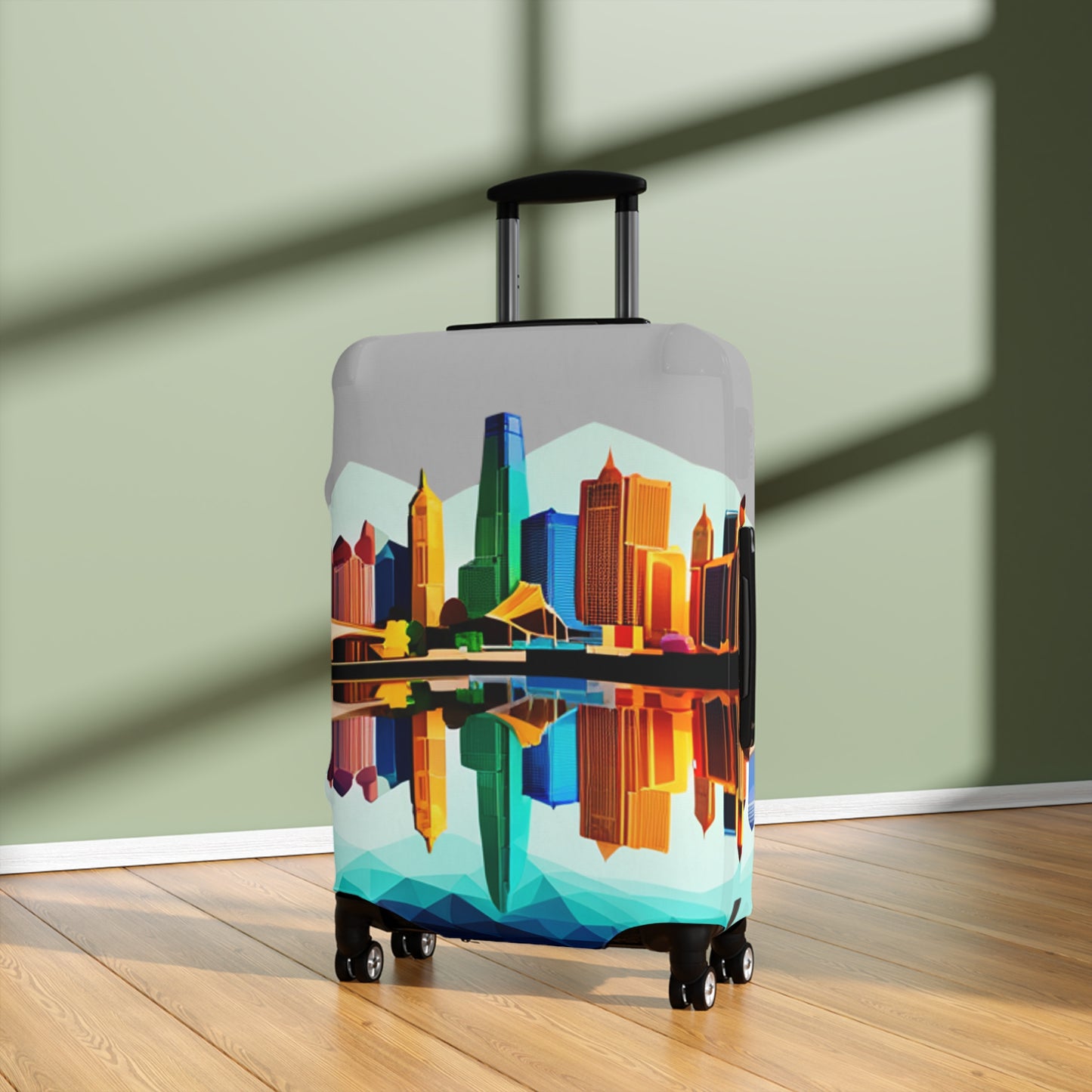 Dallas Texas Reflections Luggage Cover