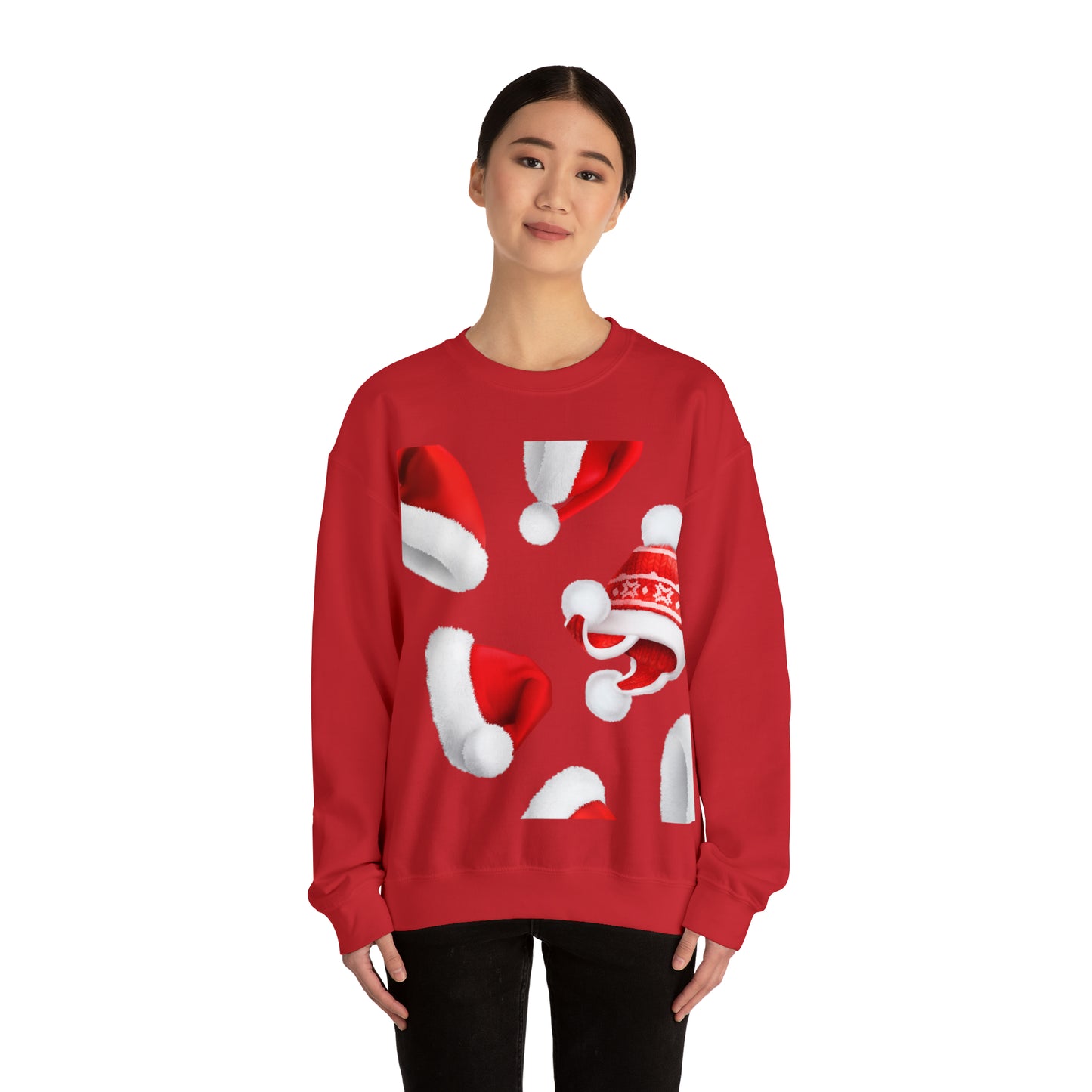 Santa Hat Christmas Holiday Sweatshirt