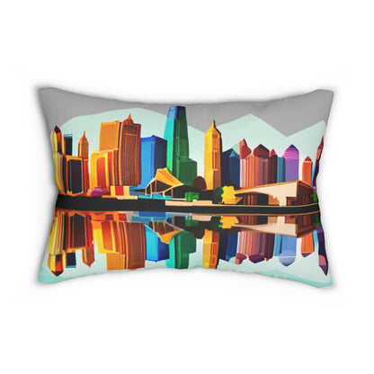 Dallas Texas Reflections Lumbar Pillow