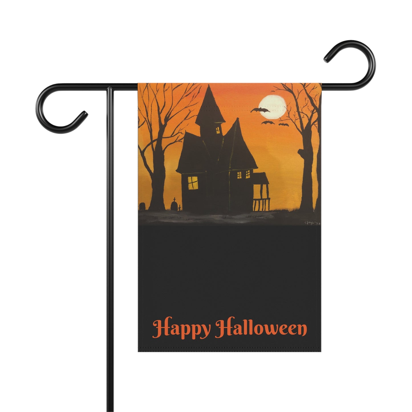 Halloween Spooky House Welcome Garden & House Banner