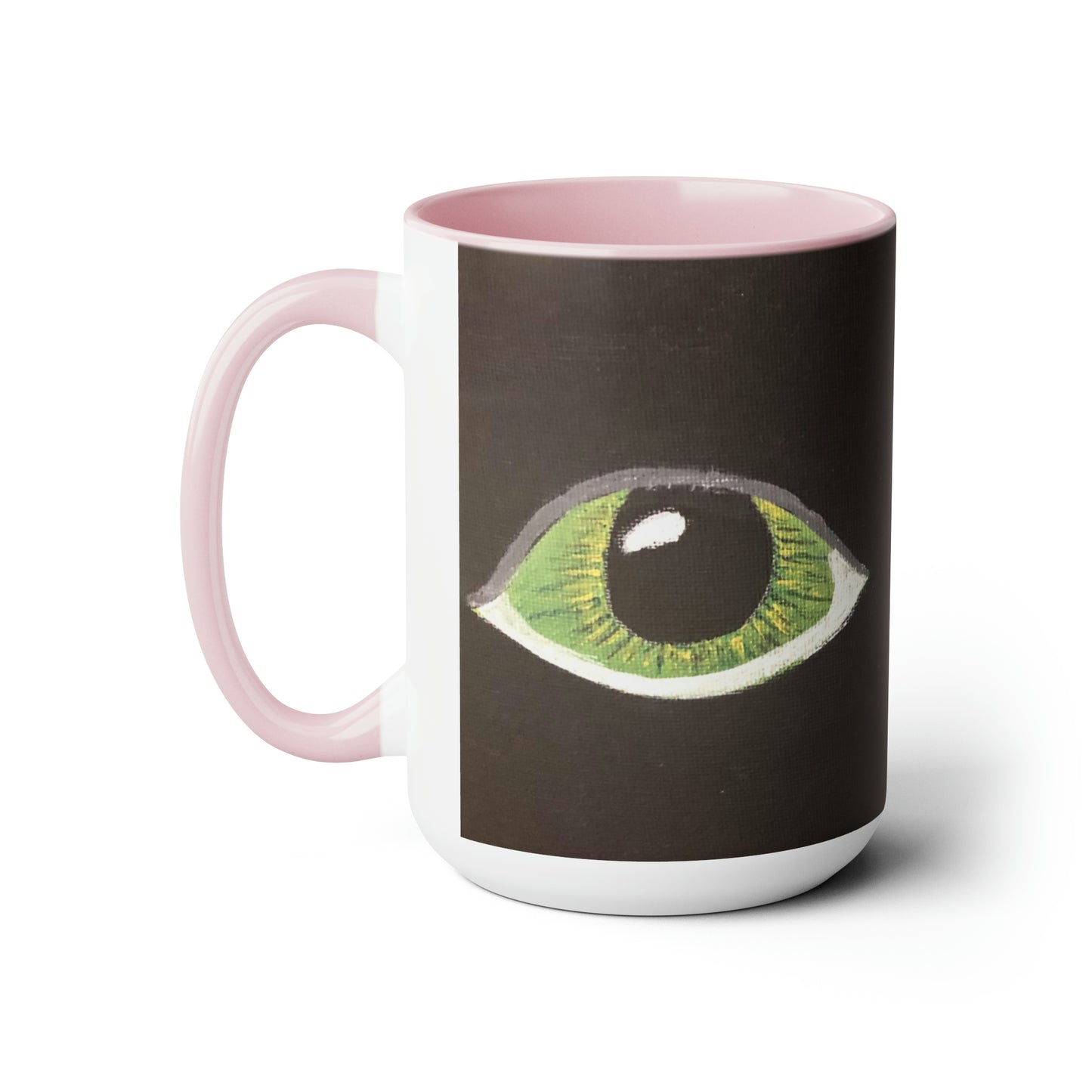 Halloween Spooky Eyes Two-Tone Coffee Mugs, 15oz